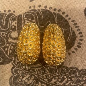 Vintage St. John Elegant Gold-Toned Earrings